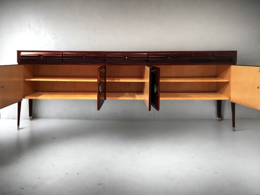 Mid-Century Italian Sideboard with Marble Handles by Vittorio Dassi for La Permanente Mobili Cantù, 1950s-MTX-1077485