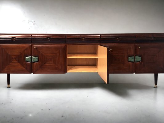 Mid-Century Italian Sideboard with Marble Handles by Vittorio Dassi for La Permanente Mobili Cantù, 1950s-MTX-1077485