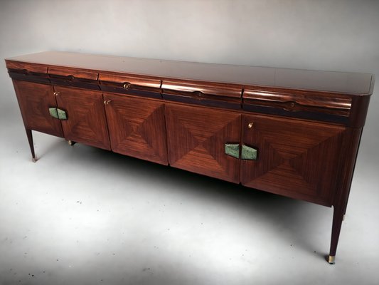 Mid-Century Italian Sideboard with Marble Handles by Vittorio Dassi for La Permanente Mobili Cantù, 1950s-MTX-1077485