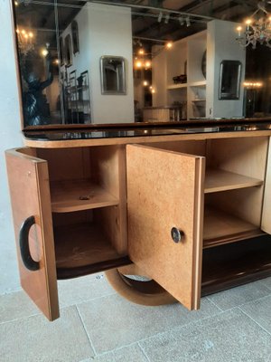 Mid-Century Italian Sideboard with Mirror attributed to Osvaldo Borsani, 1940s-TDA-1376463