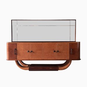 Mid-Century Italian Sideboard with Mirror attributed to Osvaldo Borsani, 1940s-TDA-1376463