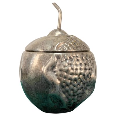 Mid-Century Italian Silver Plate Pomegranate Ice Bucket from Teghini Firenze, 1960s-JDR-1126163