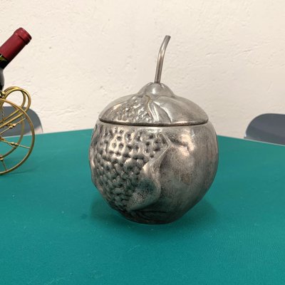 Mid-Century Italian Silver Plate Pomegranate Ice Bucket from Teghini Firenze, 1960s-JDR-1126163