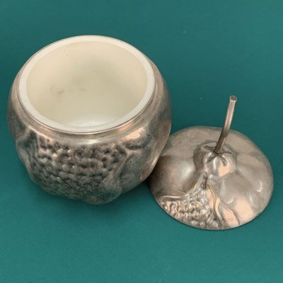 Mid-Century Italian Silver Plate Pomegranate Ice Bucket from Teghini Firenze, 1960s-JDR-1126163