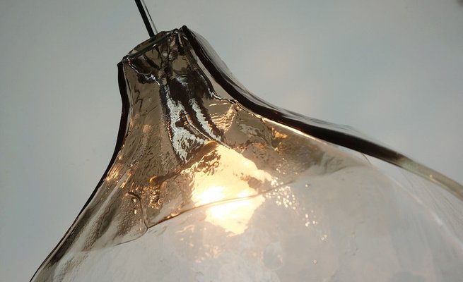 Mid-Century Italian Smoked Glass Pendant Light by Carlo Nason for Mazzega, 1970s-FH-1797438