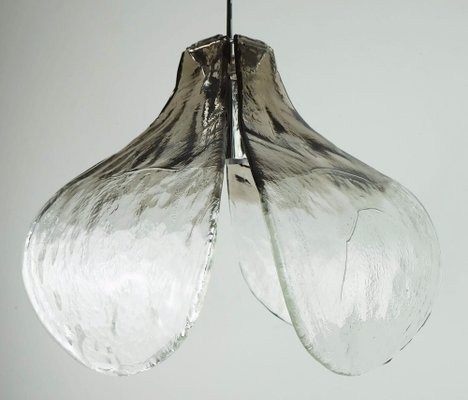 Mid-Century Italian Smoked Glass Pendant Light by Carlo Nason for Mazzega, 1970s-FH-1797438