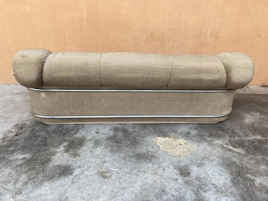 Mid-Century Italian Sofa with Chrome Details, 1970s-DHH-683362