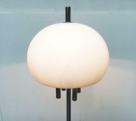 Mid-Century Italian Space Age Floor Lamp with Stone Base, 1960s-UAH-1725652