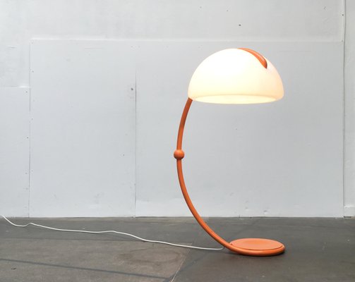 Mid-Century Italian Space Age Serpente Floor Lamp by Elio Martinelli for Martinelli Luce, 1970s-UAH-882941