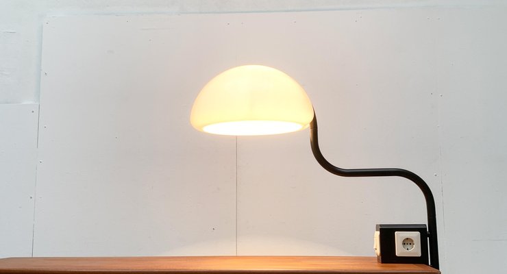 Mid-Century Italian Space Age Serpente Table Clamp Lamp by Elio Martinelli for Martinelli Luce-UAH-1081465