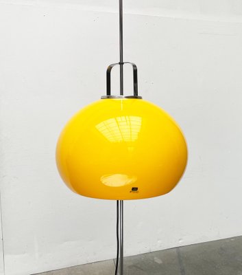 Mid-Century Italian Space Age Yellow Lucerna Floor Lamp from Guzzini, 1960s-UAH-1754536