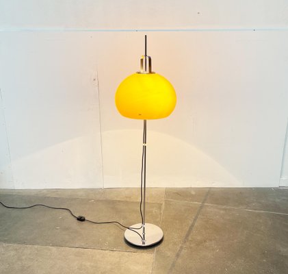 Mid-Century Italian Space Age Yellow Lucerna Floor Lamp from Guzzini, 1960s-UAH-1754536