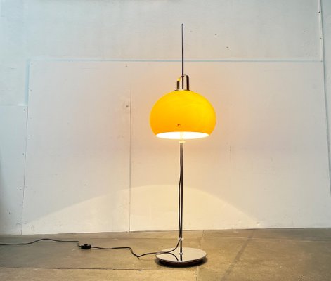 Mid-Century Italian Space Age Yellow Lucerna Floor Lamp from Guzzini, 1960s-UAH-1754536