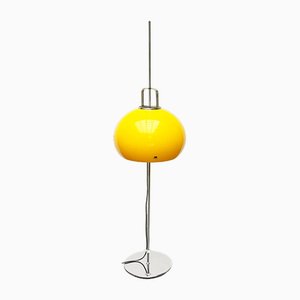 Mid-Century Italian Space Age Yellow Lucerna Floor Lamp from Guzzini, 1960s-UAH-1754536