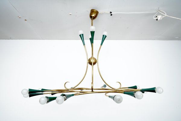 Mid-Century Italian Sputnik Chandelier, 1950s-CIP-1063955