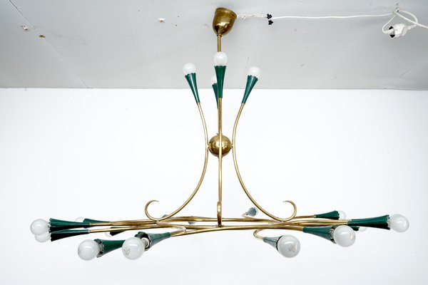 Mid-Century Italian Sputnik Chandelier, 1950s-CIP-1063955