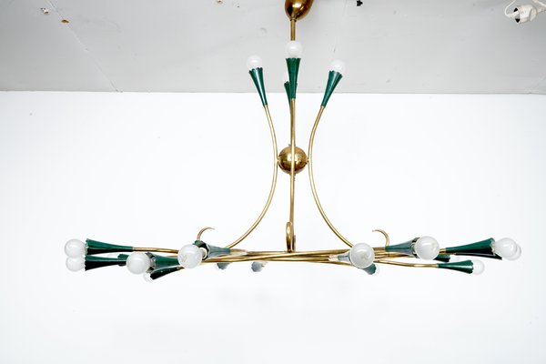 Mid-Century Italian Sputnik Chandelier, 1950s-CIP-1063955