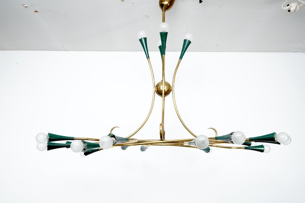 Mid-Century Italian Sputnik Chandelier, 1950s-CIP-1063955