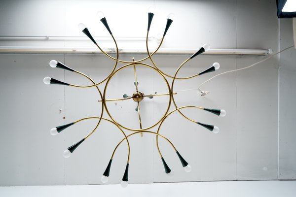 Mid-Century Italian Sputnik Chandelier, 1950s-CIP-1063955