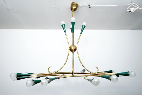 Mid-Century Italian Sputnik Chandelier, 1950s-CIP-1063955