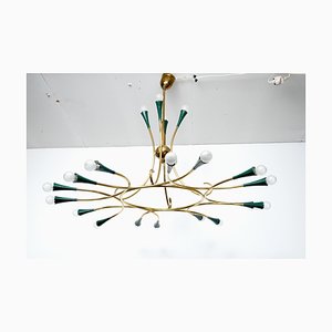 Mid-Century Italian Sputnik Chandelier, 1950s-CIP-1063955