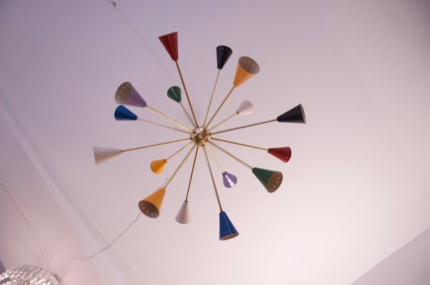 Mid-Century Italian Sputnik Chandelier, 1958-AX-847997