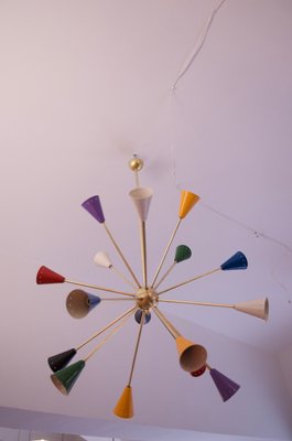 Mid-Century Italian Sputnik Chandelier, 1958-AX-847997