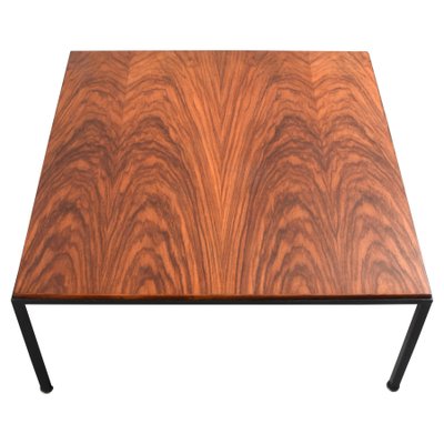 Mid-Century Italian Square Wood and Iron Coffee Table, 1960s-JDR-1125542