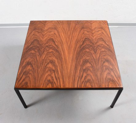 Mid-Century Italian Square Wood and Iron Coffee Table, 1960s-JDR-1125542