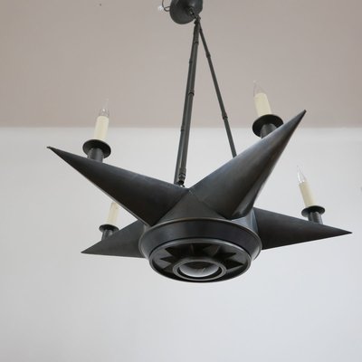 Mid-Century Italian Star-Shaped Chandelier-JRP-885772