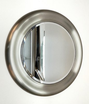 Mid-Century Italian Steel Round Wall Mirror from Reggiani, 1960s-JDR-1125475