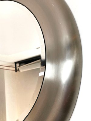 Mid-Century Italian Steel Round Wall Mirror from Reggiani, 1960s-JDR-1125475