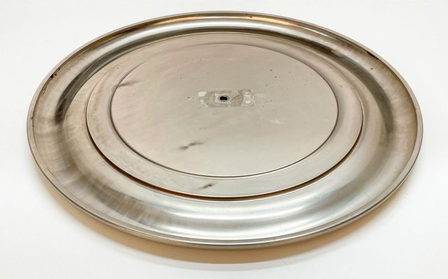 Mid-Century Italian Steel Round Wall Mirror from Reggiani, 1960s-JDR-1125475