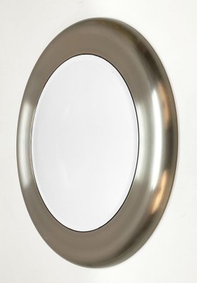 Mid-Century Italian Steel Round Wall Mirror from Reggiani, 1960s-JDR-1125475