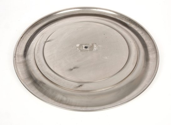 Mid-Century Italian Steel Round Wall Mirror from Reggiani, 1960s-JDR-1125475