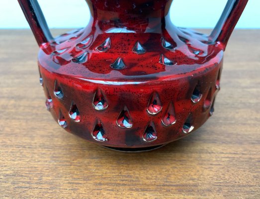 Mid-Century Italian Strawberry Pottery Vase by Fratelli Fanciullacci for Bitossi, 1960s-UAH-1355312