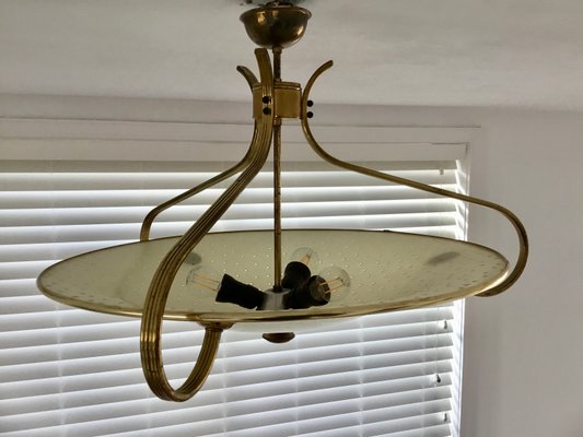 Mid-Century Italian Style Ceiling Lamp in the Style of Stilnovo, 1950s-SU-771823