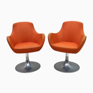 Mid-Century Italian Swivel Chairs, 1960s, Set of 2-FER-727422