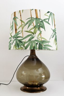 Mid-Century Italian Table Lamp in Glass with New Lampshade, 1970-VNE-1334210