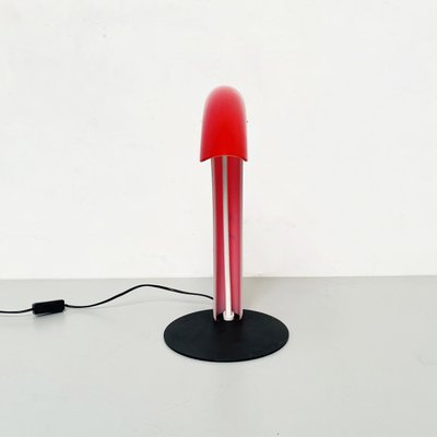 Mid-Century Italian Table Lamp in Red Murano Glass by Mazzega, 1970-GDD-1251078