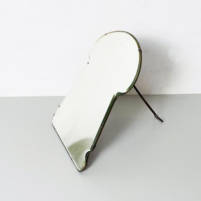 Mid-Century Italian Table Mirror in Wood and Iron from Luigi Fontana, 1950s-GDD-1251081