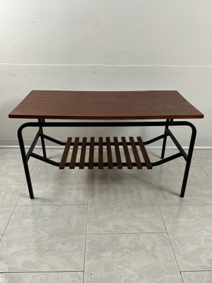 Mid-Century Italian Table with Magazine Holder, 1960s-YST-1817991