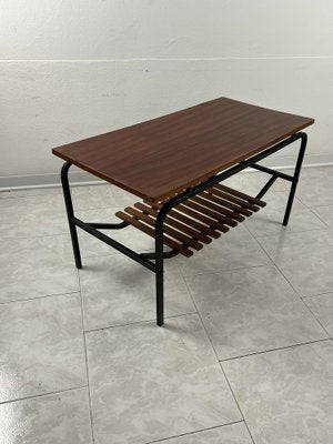 Mid-Century Italian Table with Magazine Holder, 1960s-YST-1817991