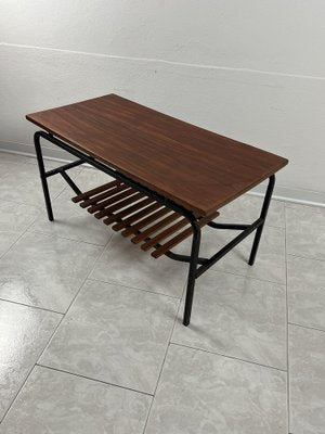 Mid-Century Italian Table with Magazine Holder, 1960s-YST-1817991