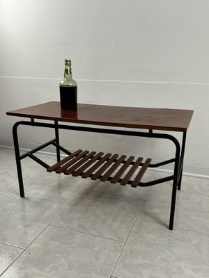 Mid-Century Italian Table with Magazine Holder, 1960s-YST-1817991