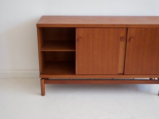 Mid-Century Italian Teak and Brass Sideboard from La Permanente Mobili Cantù, 1960s-ZYF-703490