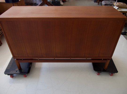 Mid-Century Italian Teak and Brass Sideboard from La Permanente Mobili Cantù, 1960s-ZYF-703490