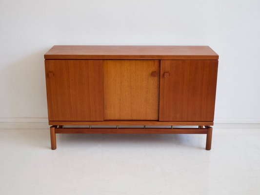 Mid-Century Italian Teak and Brass Sideboard from La Permanente Mobili Cantù, 1960s-ZYF-703490