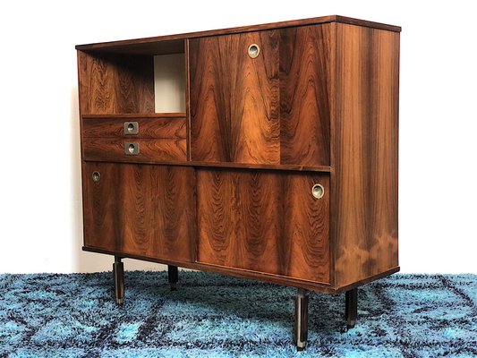 Mid-Century Italian Teak High Sideboard, Italy, 1960s-FQG-1748618