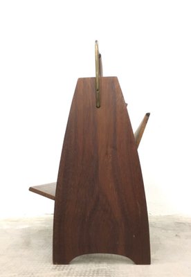 Mid-Century Italian Teak Magazine Rack, Italy, 1960s-FQG-1742735